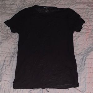 Black mesh short sleeve